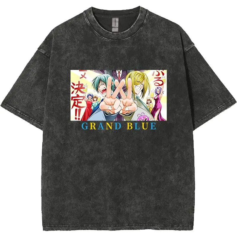 Grand Blue  Mineral Washed T-shirt