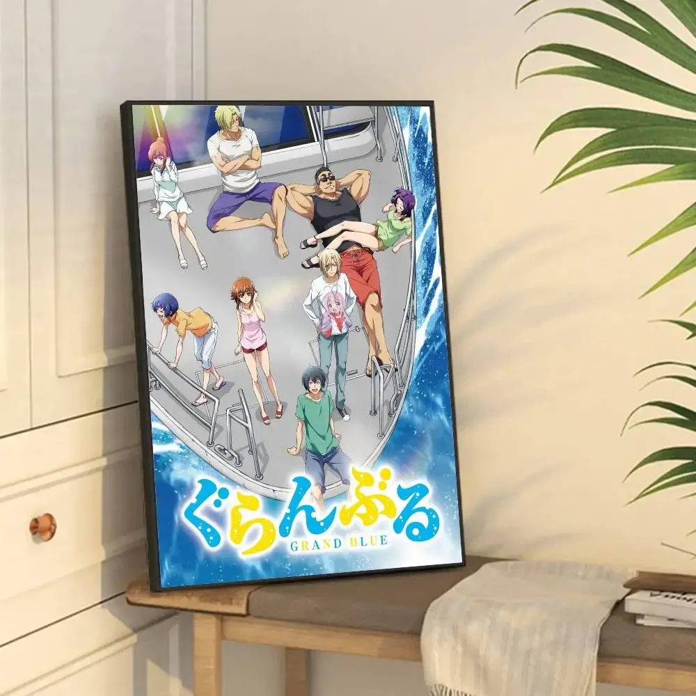 Anime Grand Blue Main Characters Wall Art