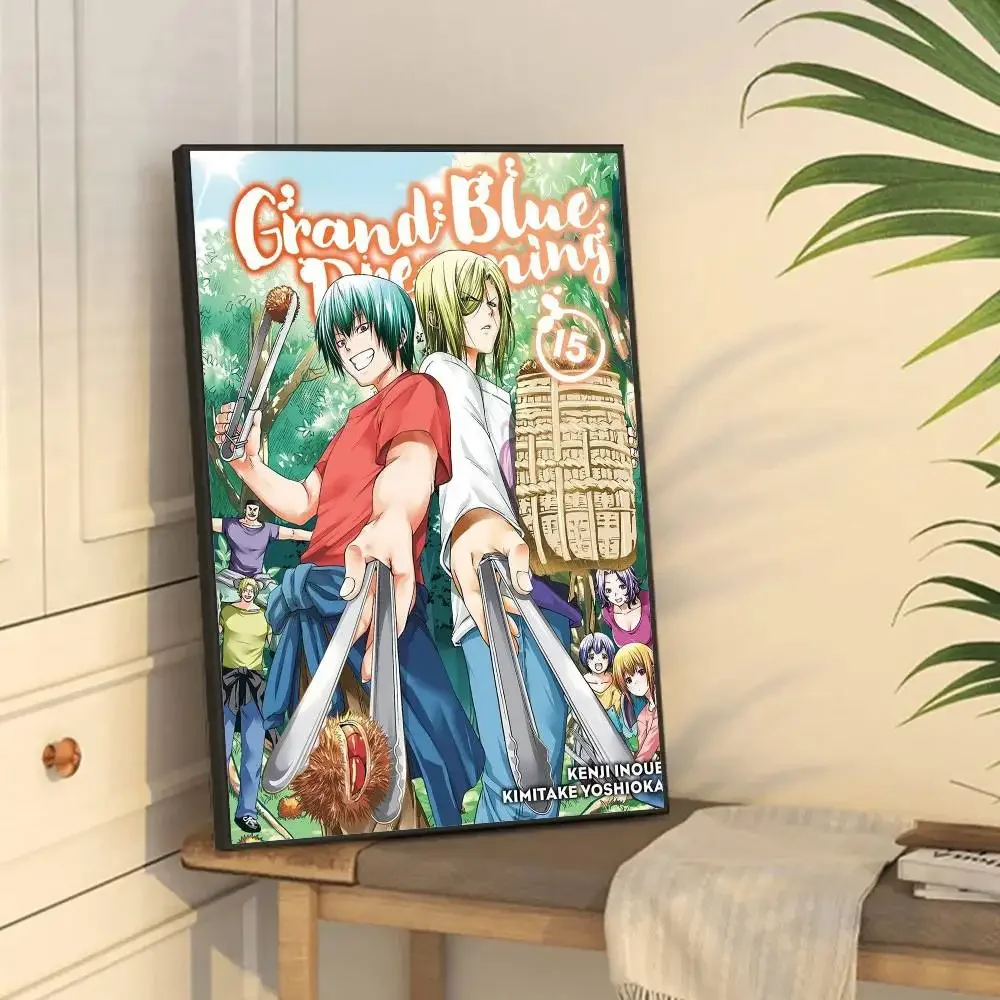 Anime Grand Blue Iori Kitahara & Kohei Imamura Wall Art
