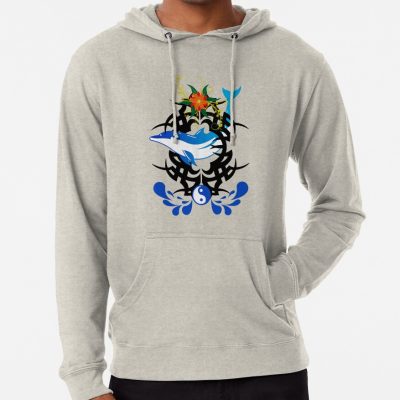 Tribal Symbol And Dolphin Hoodie