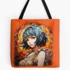 Anime Japanese Mosaic Girl Design Tote Bag