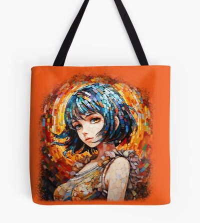 Anime Japanese Mosaic Girl Design Tote Bag