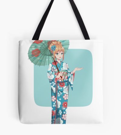 Girl In Kimono Kimono Anime Girl Kimono Tote Bag