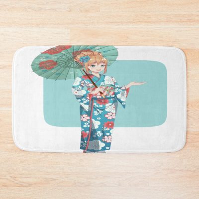 Girl In Kimono Kimono Anime Girl Kimono Bath Mat