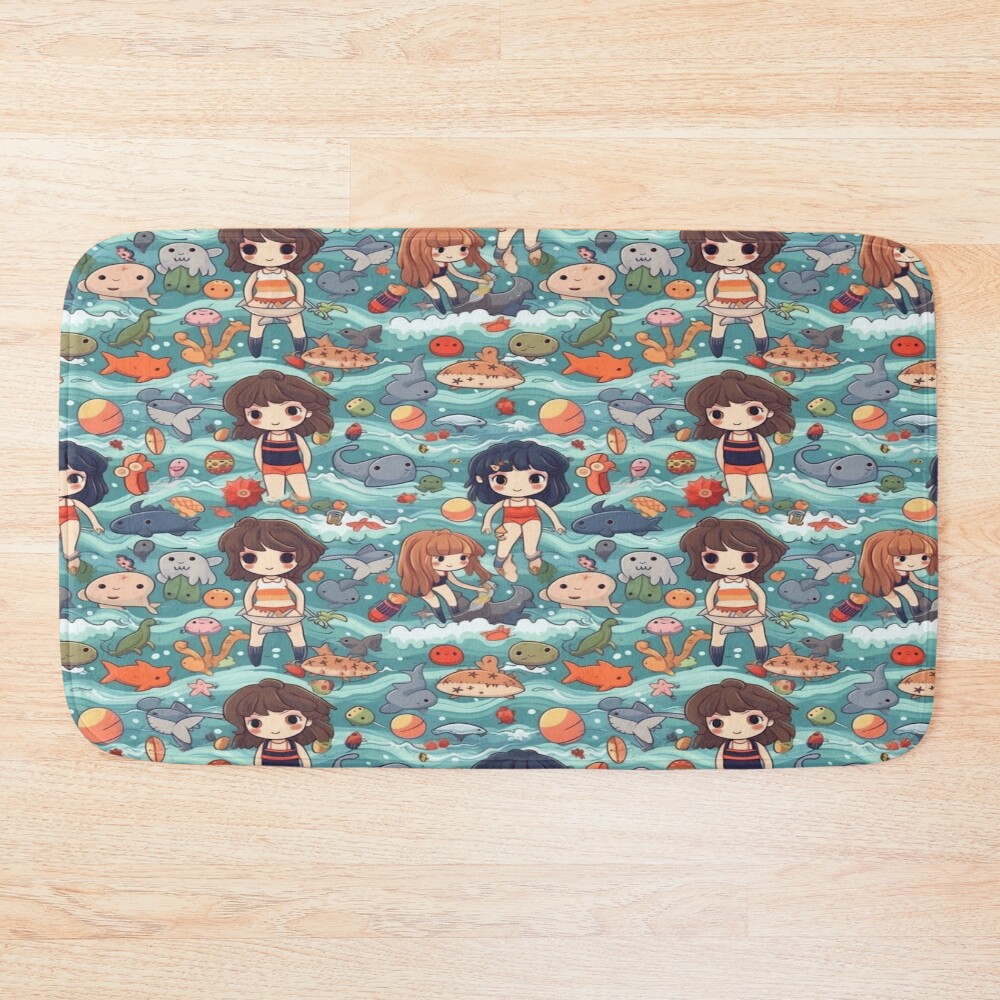 Beach Party Bath Mat