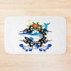 Tribal Symbol And Dolphin Bath Mat
