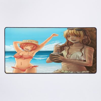 Grand Blue Beach Party Mouse Pad