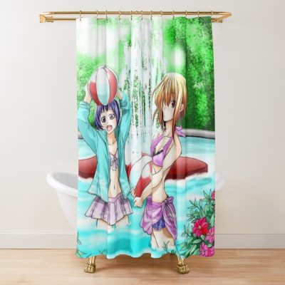 Grand Blue Chisa Kotegawa And Shiori Shower Curtain