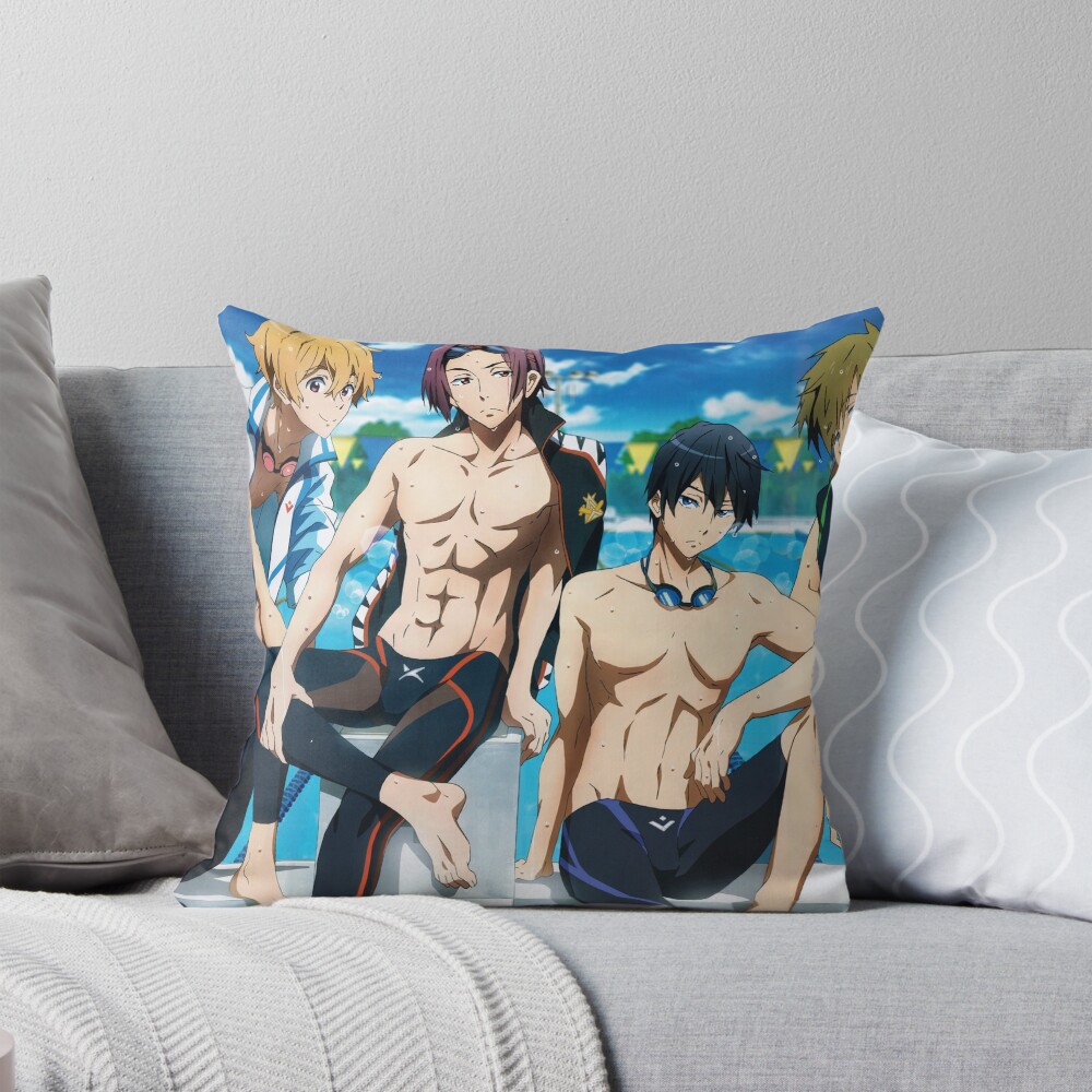 Free Anime Fanart Throw Pillow