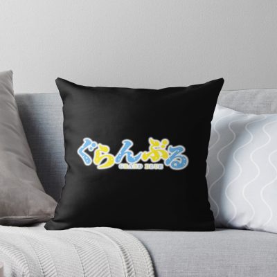 Kanji Grand Blue Gift Anime Lover Throw Pillow