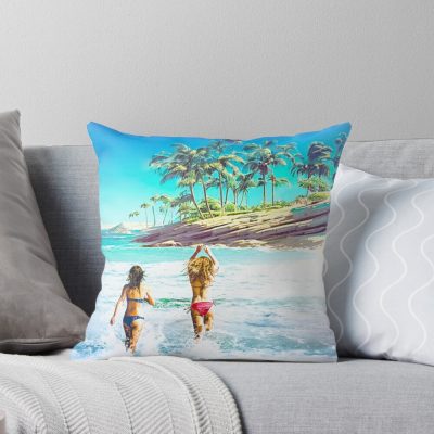 Friends Grand Blue Throw Pillow
